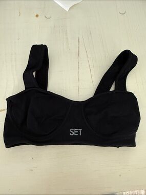 SET Active Black Support Underwire Bralette
